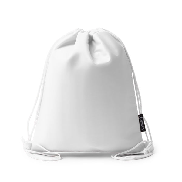 Bolsa de Viagem em Poliéster Branco com Cordão