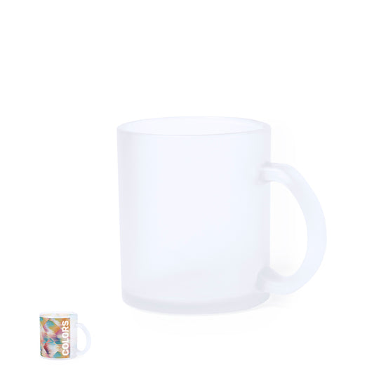 Caneca de Vidro Sublimável 350ml - Design Elegante