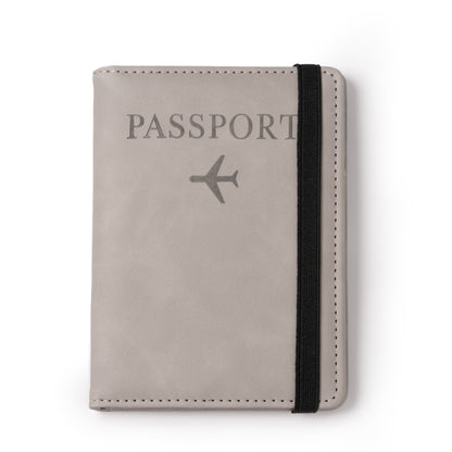 Capa de Passaporte em Couro Sintético com Elástico