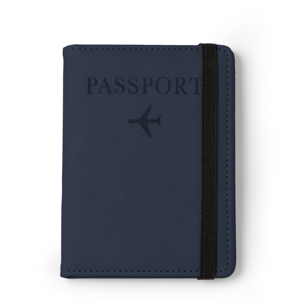 Capa de Passaporte em Couro Sintético com Elástico
