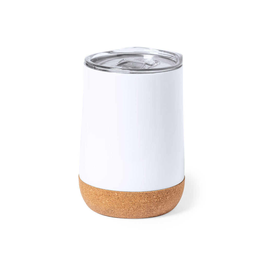 Vaso Térmico Branco 330ml com Doseador Fácil