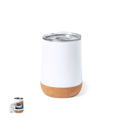 Vaso Térmico Branco 330ml com Doseador Fácil