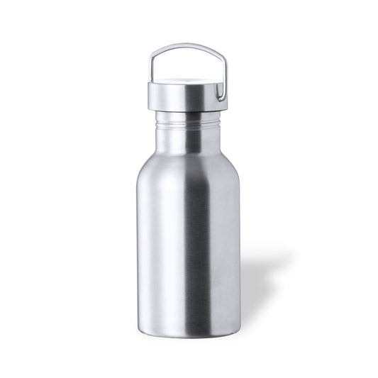 Bidão em Aço Inox 500ml com Tampa de Rosca e Asa