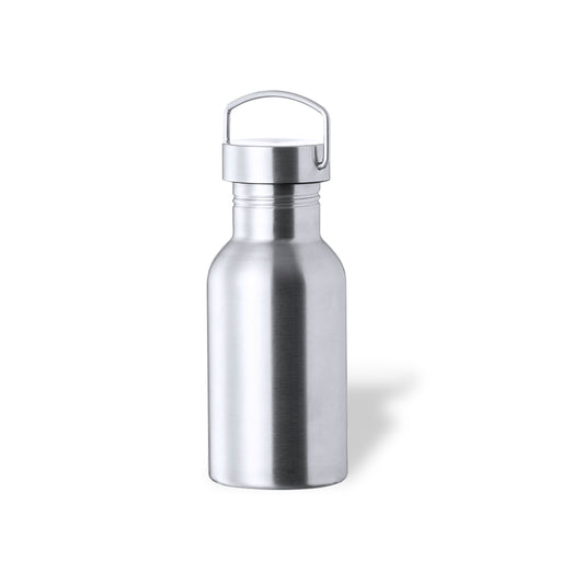 Bidão em Aço Inox 500ml com Tampa de Rosca e Asa