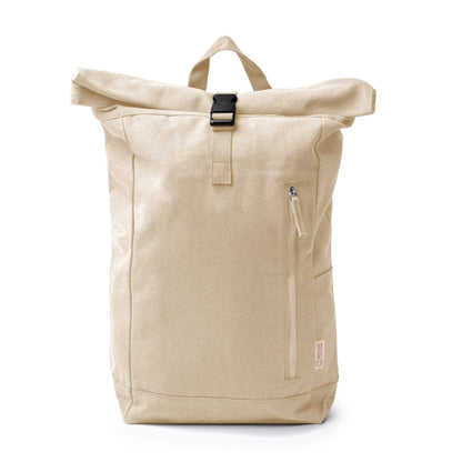 Mochila de Poliéster com Fecho para Laptop e Design Rolado
