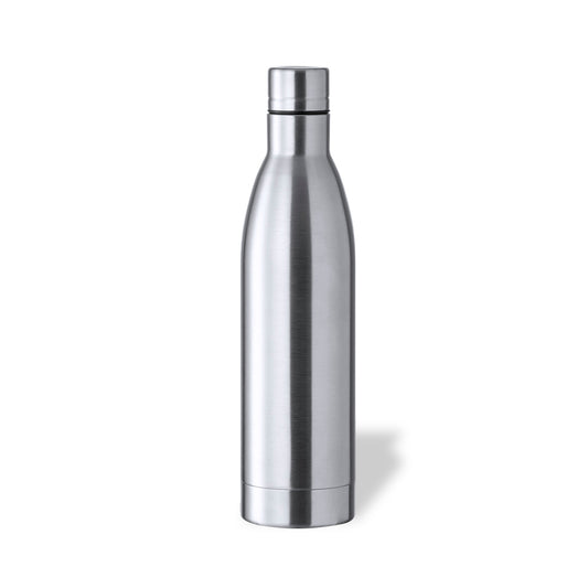 Bidão de Aço Inox 1L com Tampa Rosca Brilhante