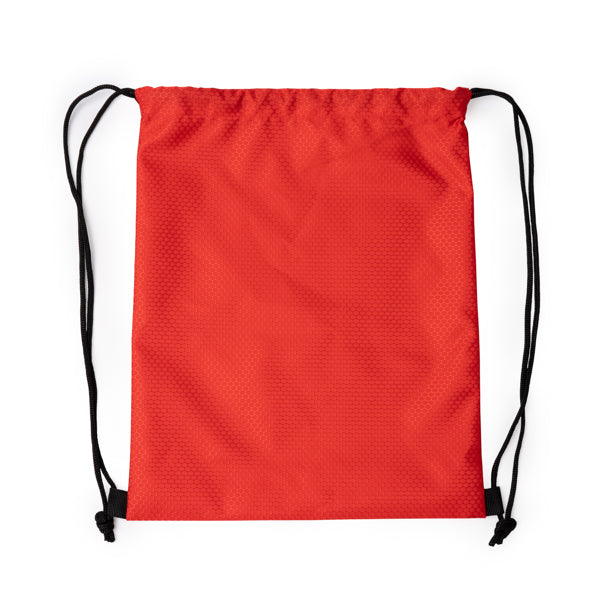 Mochila de Poliéster com Cordão e Compartimento para Laptop