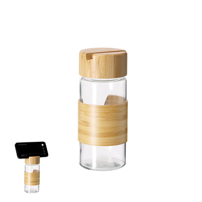 Bidão multifunções Nature 450 ml com suporte smartphone