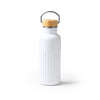 Garrafa de Água em Aço Inoxidável 500ml com Tampa de Bambu