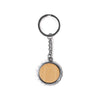 Chaveiro em Metal com Acabamento em Bambu