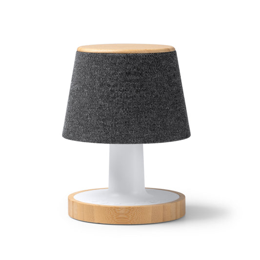 Luminária Bluetooth Portátil com Base em Alumínio e Tecido