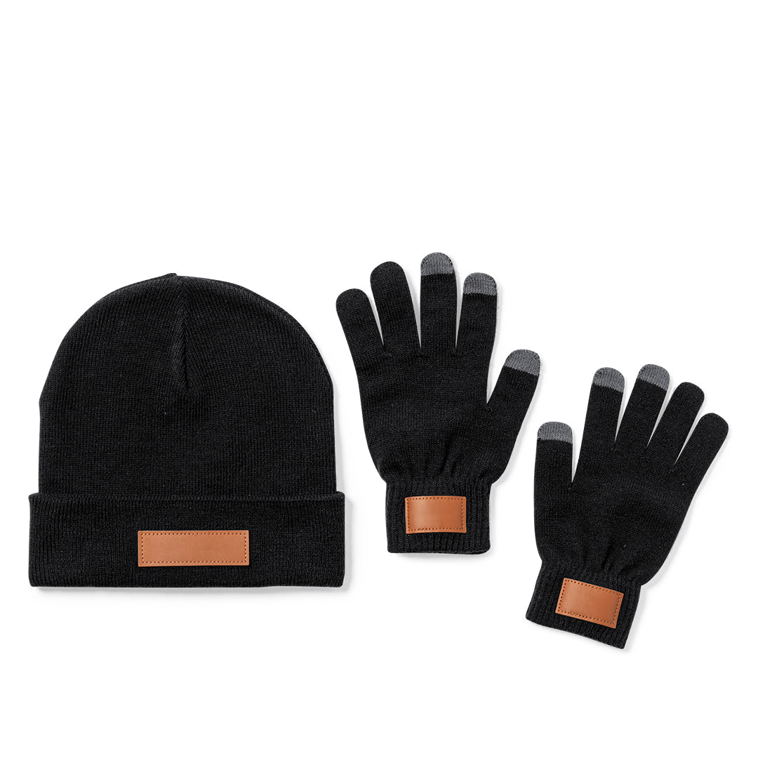 Conjunto Gorro e Luvas Tamanho Adulto com Ajuste