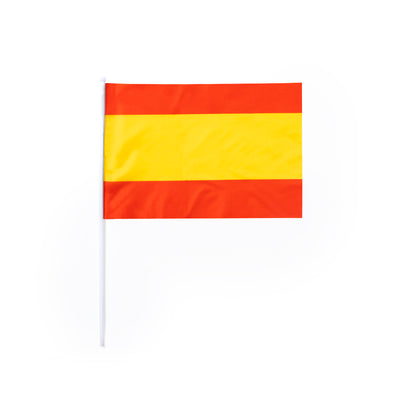Bandeira Espanha 29,5x20 cm com Mastro Branco