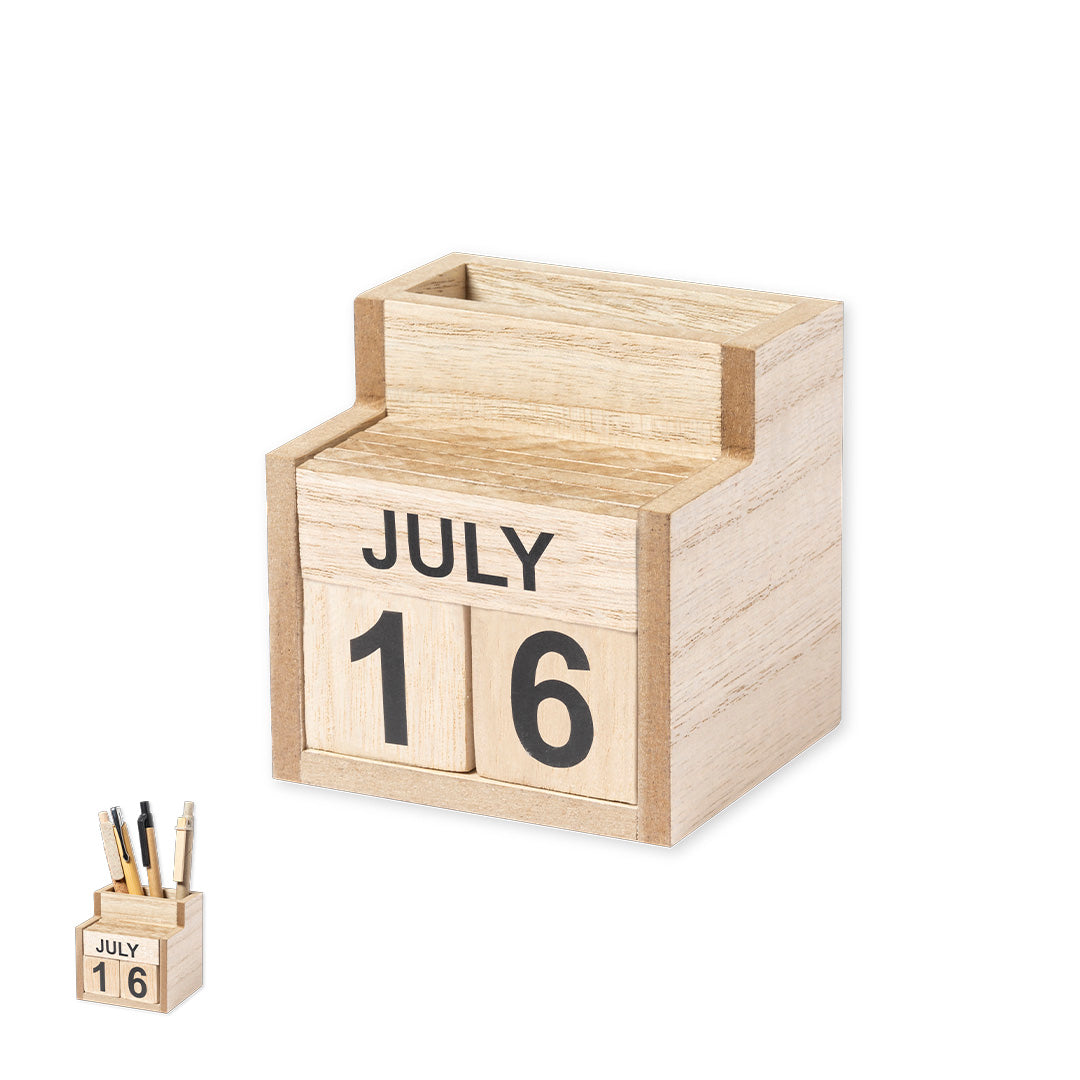 Lapiseira Calendário Perpétuo Nature em MDF