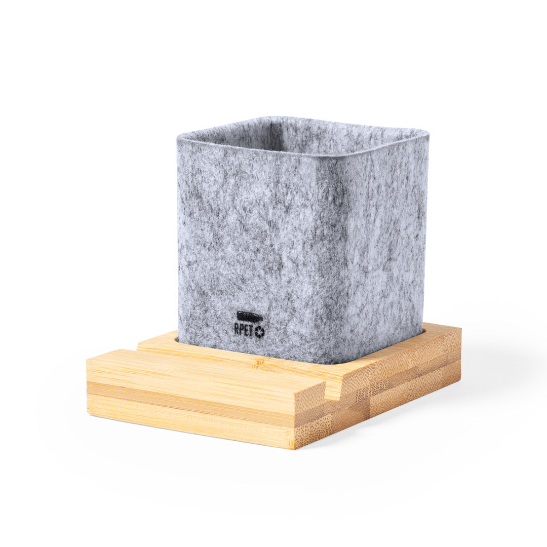 Lapiseira Nature RPET com Suporte em Bambu