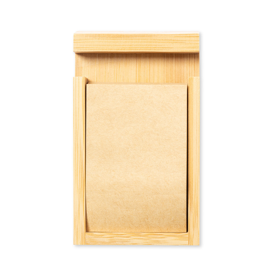 Porta Notas de Bambu com Suporte para Smartphone