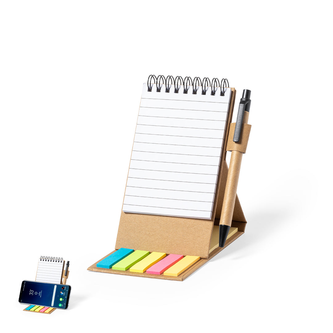 Bloc de Notas com Suporte para Smartphone Eco