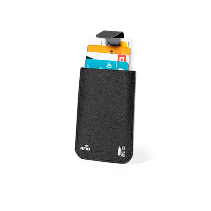 Guarex Tarjetero RFID em RPET Preto Elegante