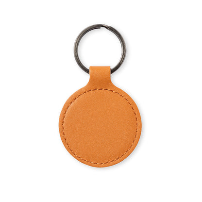 Porta-Chaves de Couro Reciclado em Tom Castanho