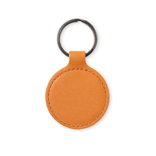 Porta-Chaves de Couro Reciclado em Tom Castanho