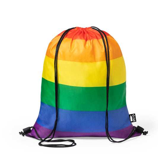 Mochila de Cordas Rainbow Multicolor Sustentável