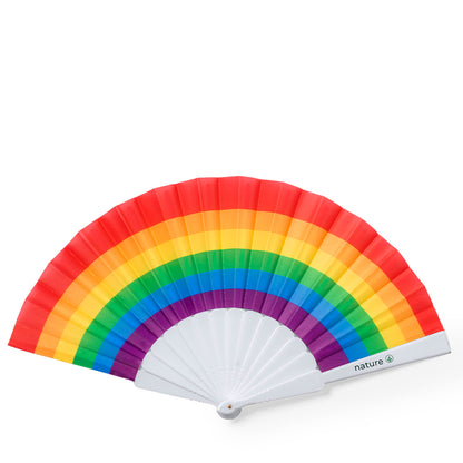 Abanico Rainbow em RPET Multicolorido