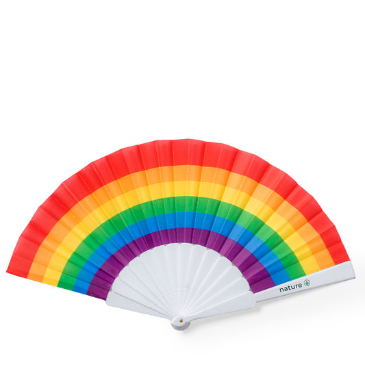 Abanico Rainbow em RPET Multicolorido