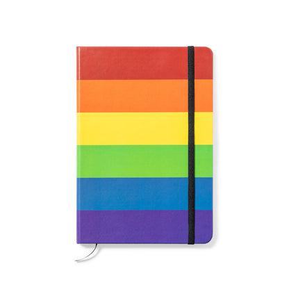 Bloc de Notas Rainbow Multicolor com Capa em Polipiel
