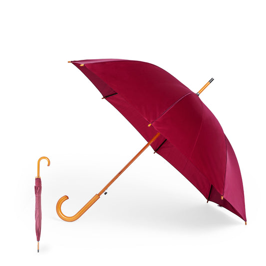 Guarda-chuva Automático com Cabo em Madeira