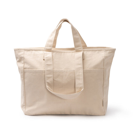 Saco de Algodão com Alças e Bolsos Frontais