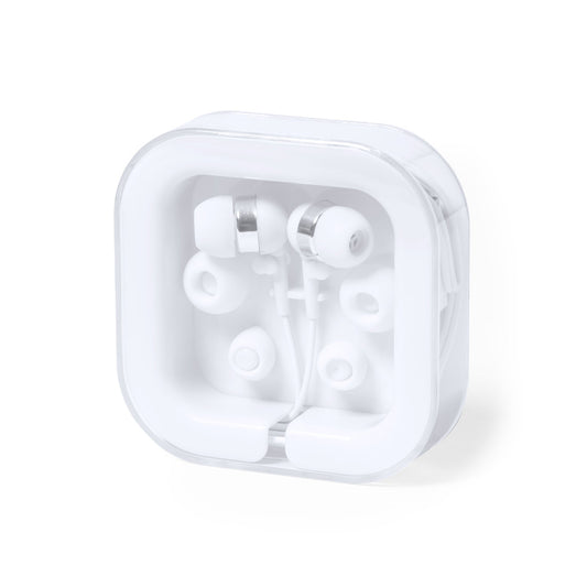 Auriculares Intraurais Tipo C Brancos com Estojo