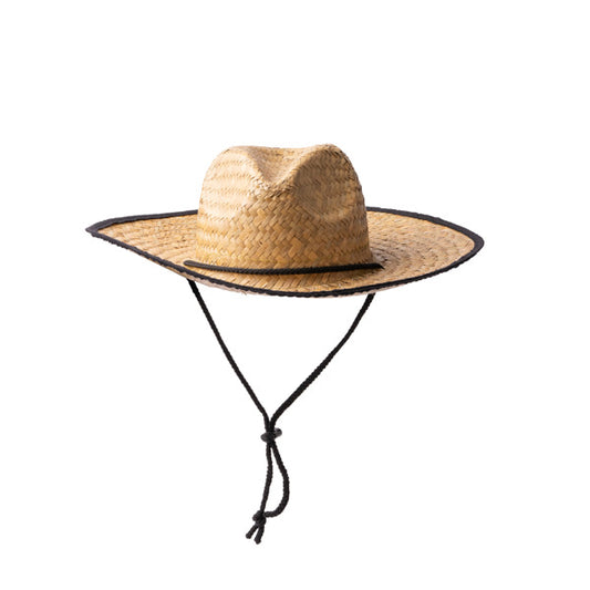 Chapéu de Palha Natural com Cordão Ajustável