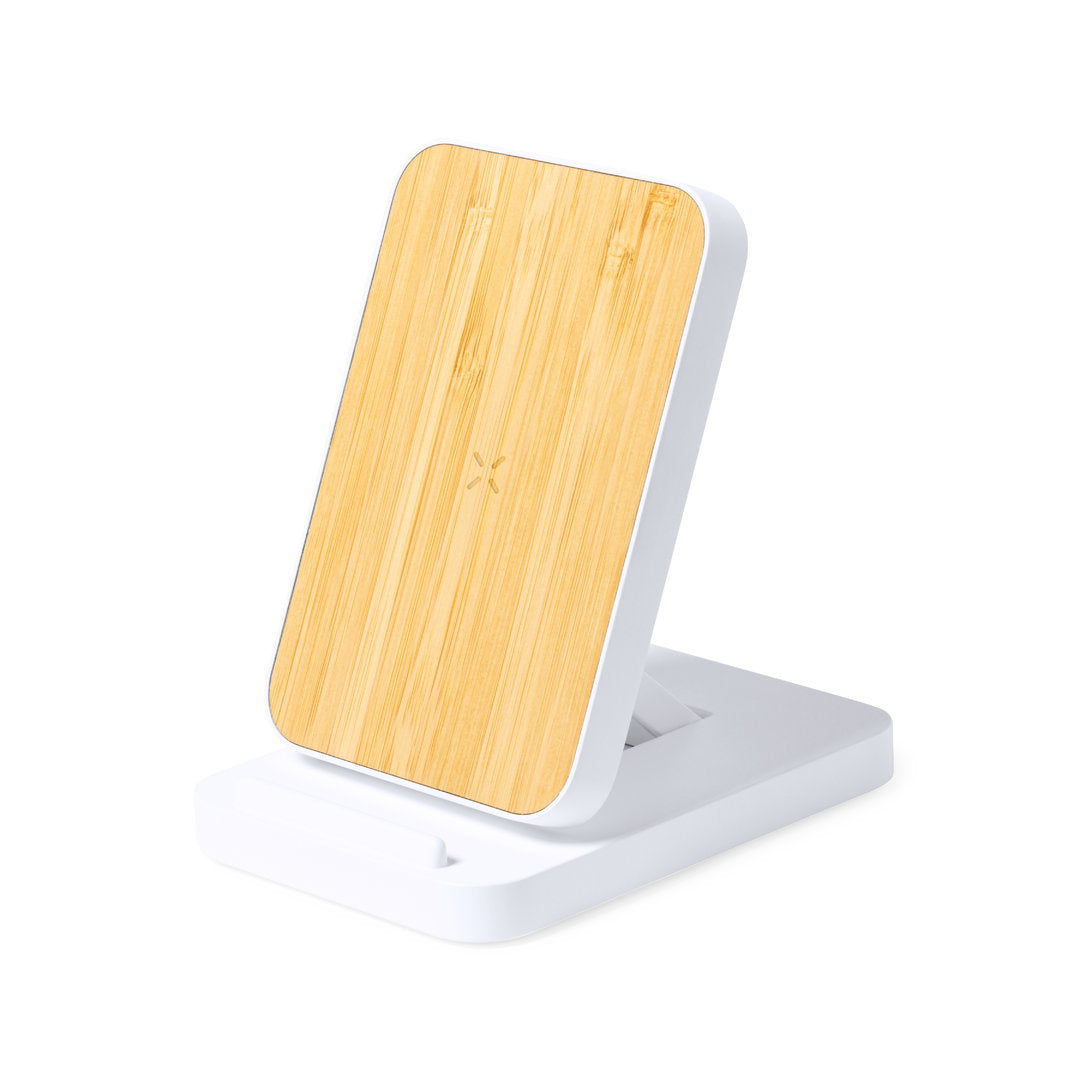Carregador Sem Fios Dobrável 15W em Bambu