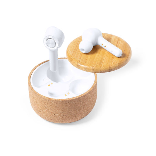 Auriculares Bluetooth 5.0 Grigal com Base em Cortiça