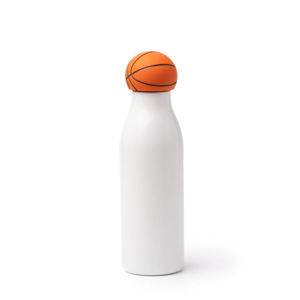 Garrafa em Tritan 600ml com Tampa de Basquetebol