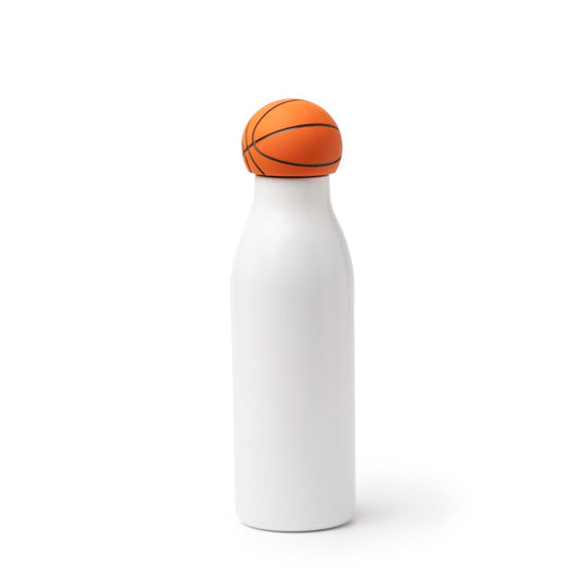 Garrafa em Tritan 600ml com Tampa de Basquetebol