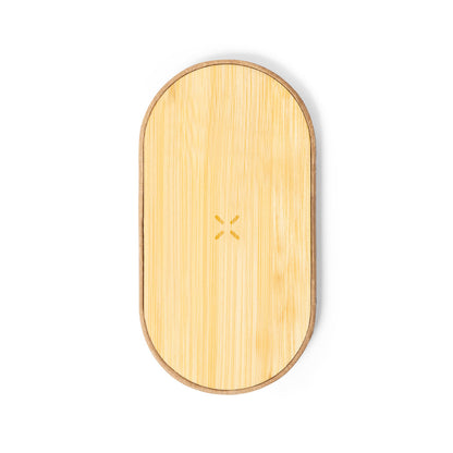 Carregador Sem Fios 10W Sustentável em Bambu