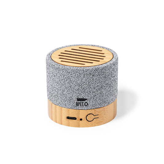 Coluna Bluetooth Compacta em Bambu Sustentável
