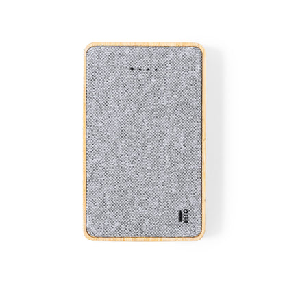 Bralty Power Bank 5000mAh Ecológico em Bambu