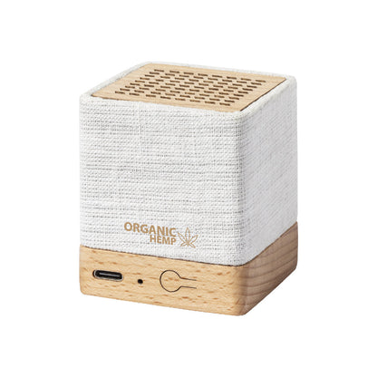Altifalante Bluetooth Ecológico Dorkin em Cânhamo e Madeira