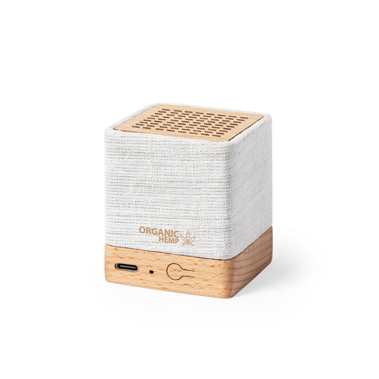 Altifalante Bluetooth Ecológico Dorkin em Cânhamo e Madeira
