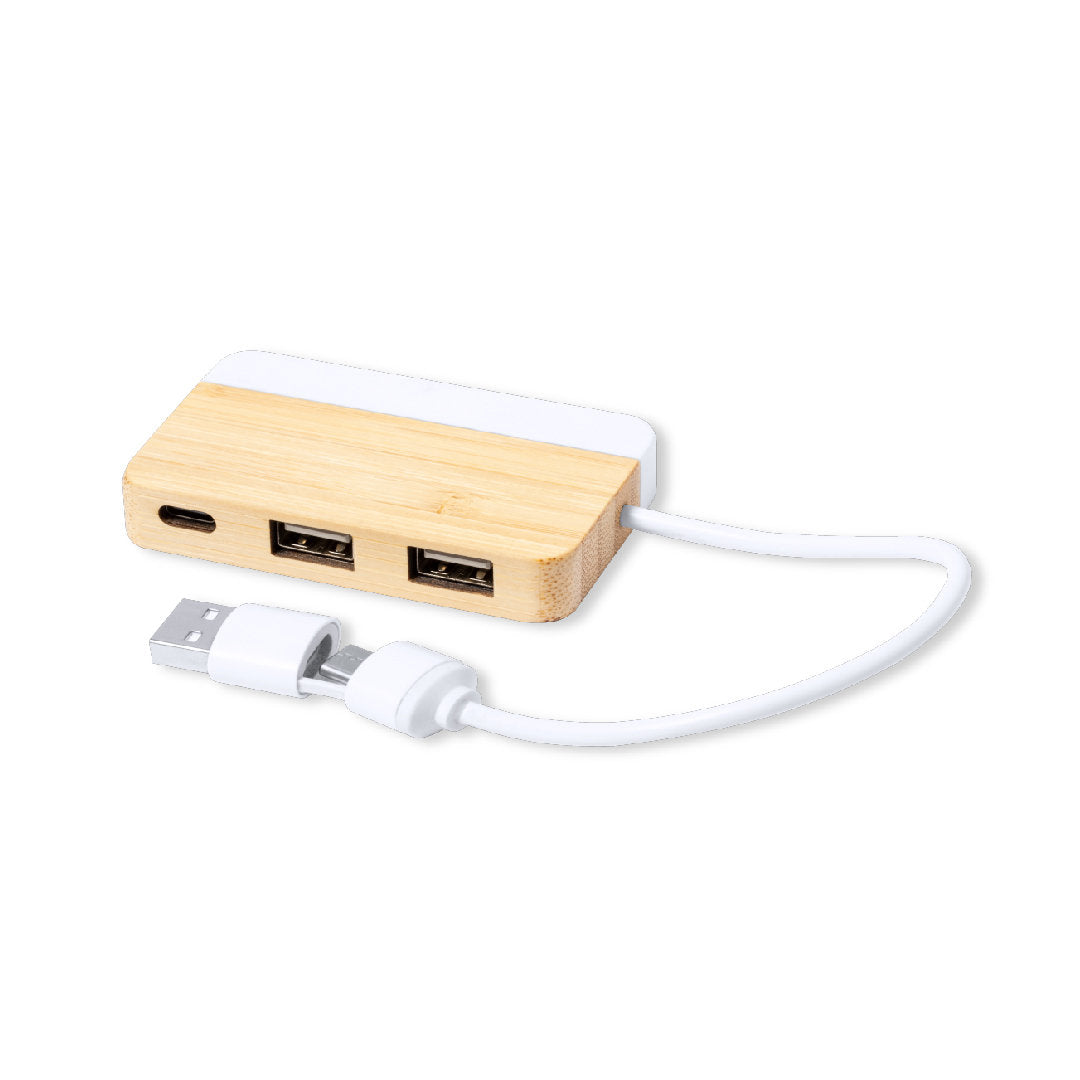 Porta USB 2.0 Eco-Friendly em Bambu