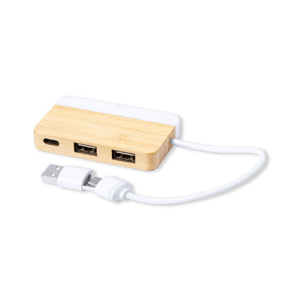 Porta USB 2.0 Eco-Friendly em Bambu