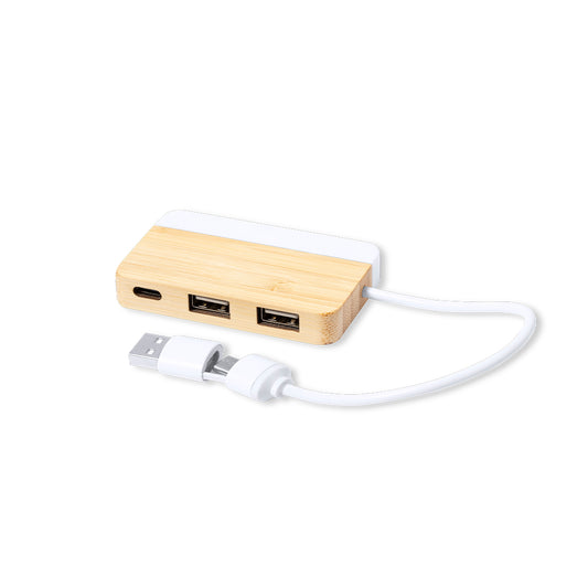 Porta USB 2.0 Eco-Friendly em Bambu