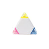 Caneta Esferográfica Triangular de Alumínio com Tampo Colorido