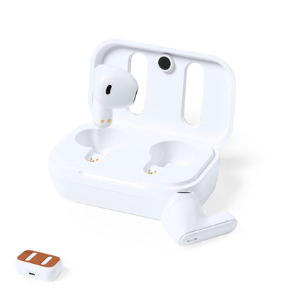 Auriculares Bluetooth Shizar RCS com Base de Couro Reciclado