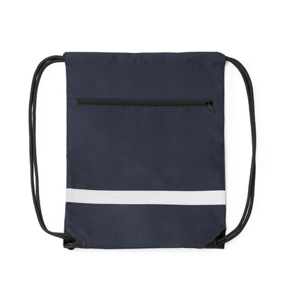 Mochila de Poliéster com Cordão e Bolso Frontal