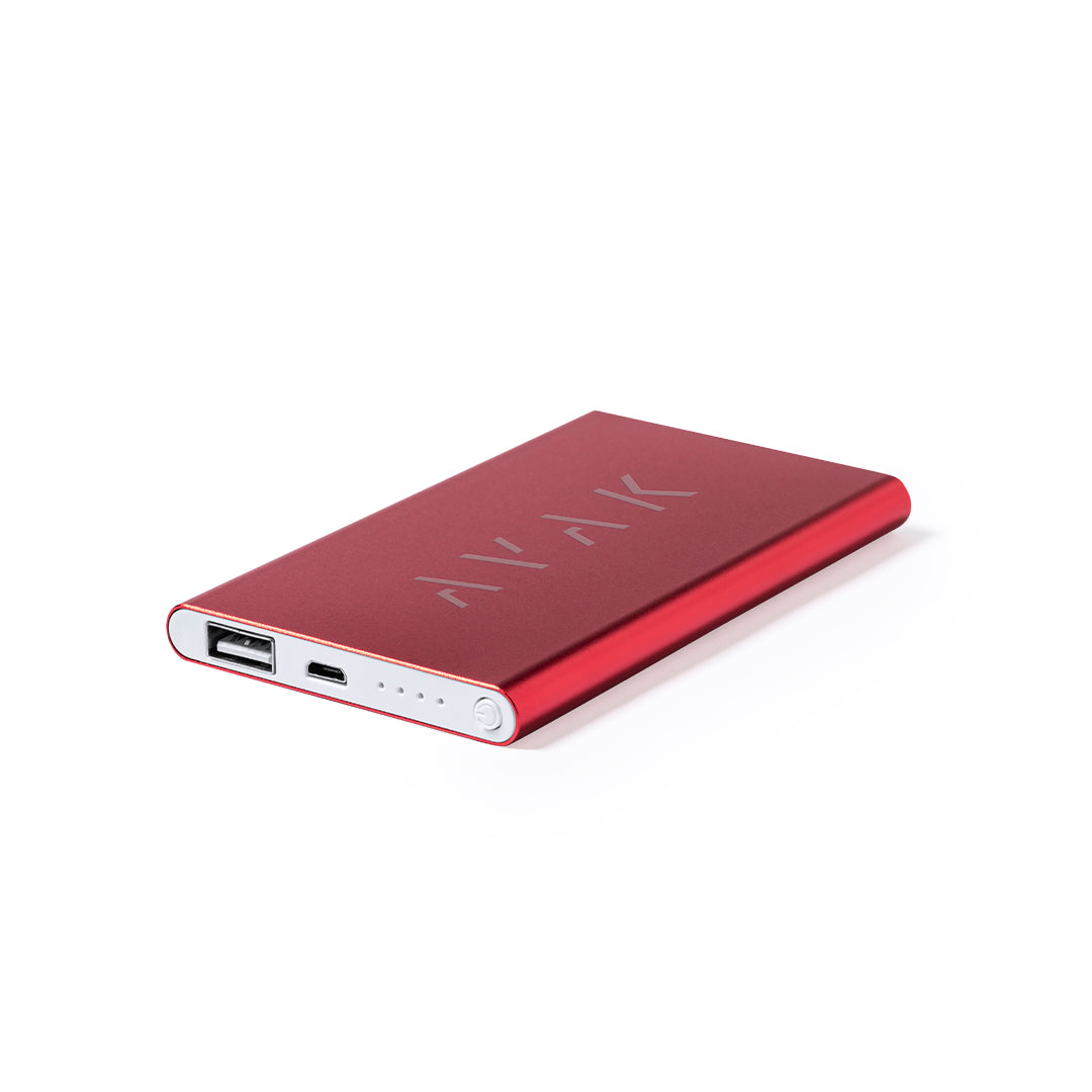 Power Bank Glird 4000mAh em Alumínio Colorido