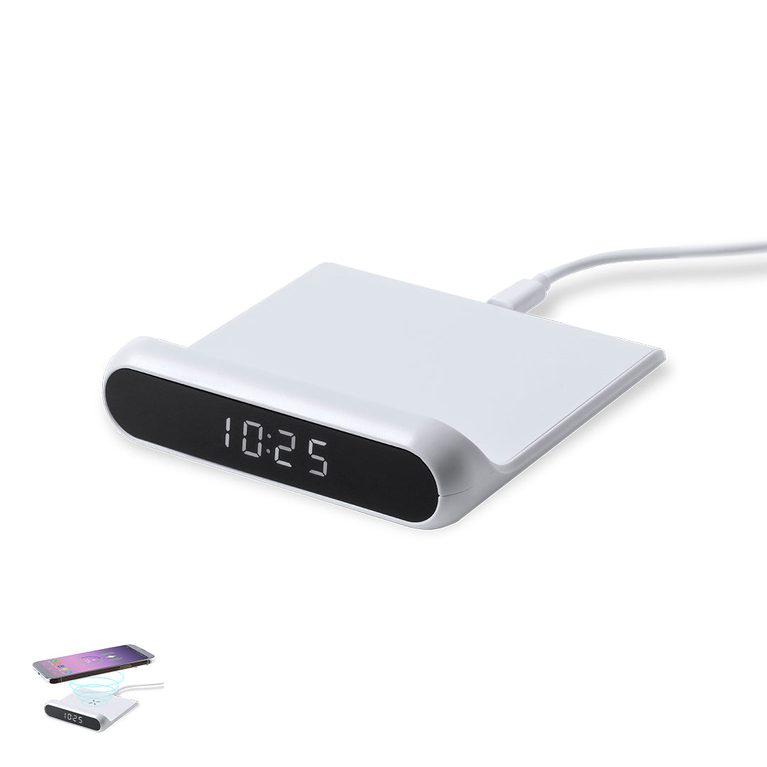 Relógio Multifunções com Carregador Sem Fios 10W