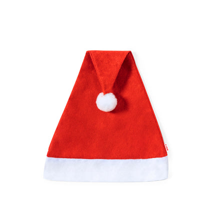 Gorro de Pai Natal Sustentável com Pom Pom Branco